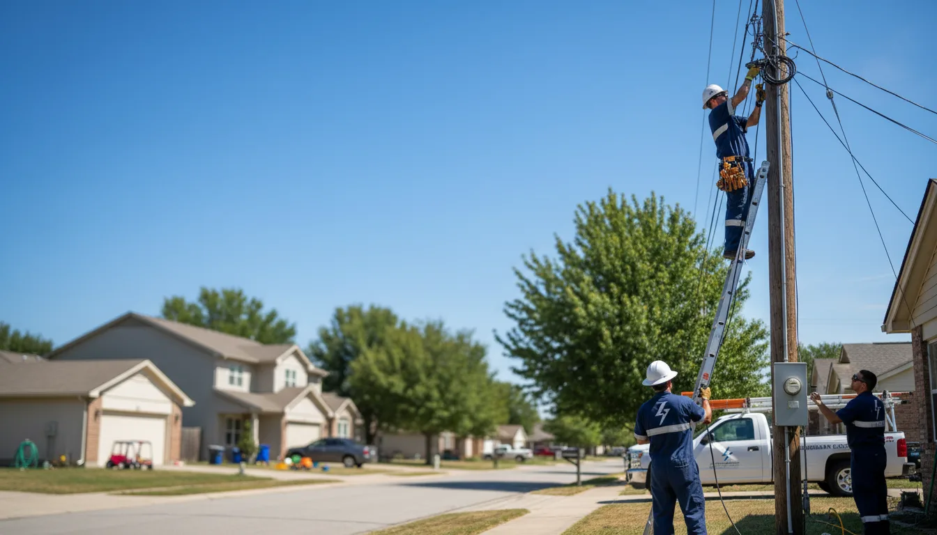 Residential electrician providing installation services in Lacombe, LA